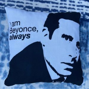 The Office Michael Scott “I Am Beyoncé Always” Double Sided Square Throw Pillow